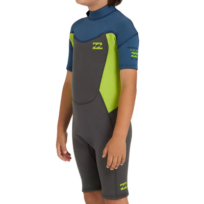 BILLABONG 202 Toddlers Absolute FL BZ SS Spring Suit - Fluro Lime