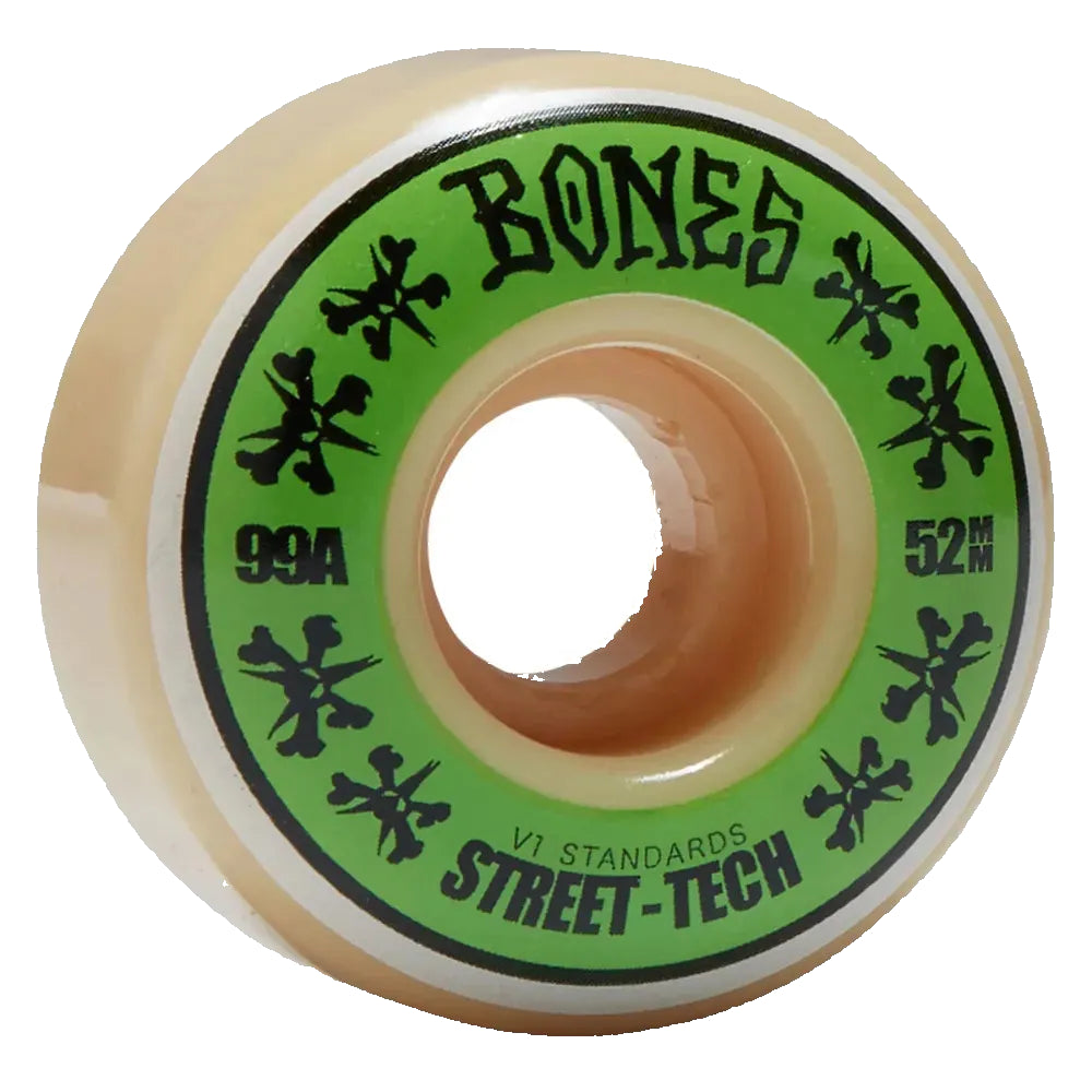 BONES Street-Tech V1 99A 52mm Wheels - Green