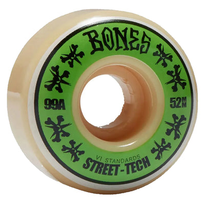 BONES Street-Tech V1 99A 52mm Wheels - Green