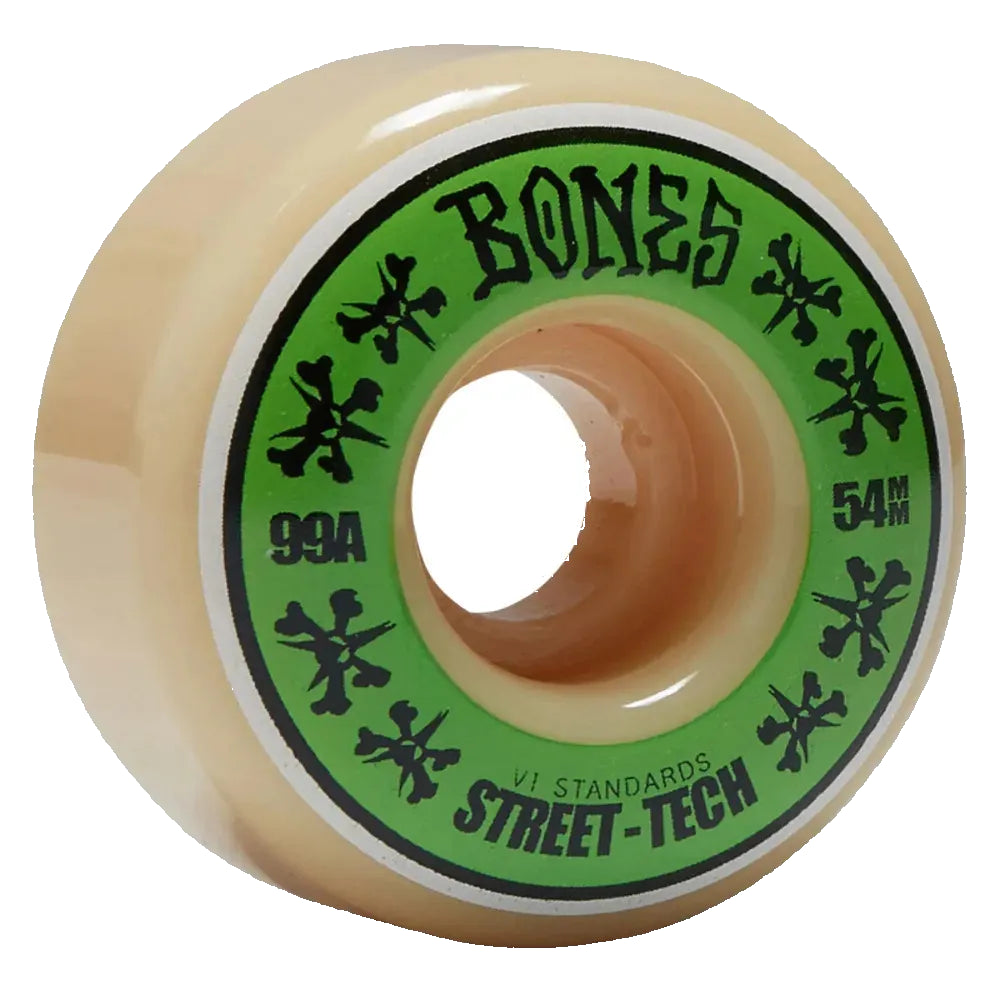 BONES Street-Tech V1 99A 54mm Wheels - Green