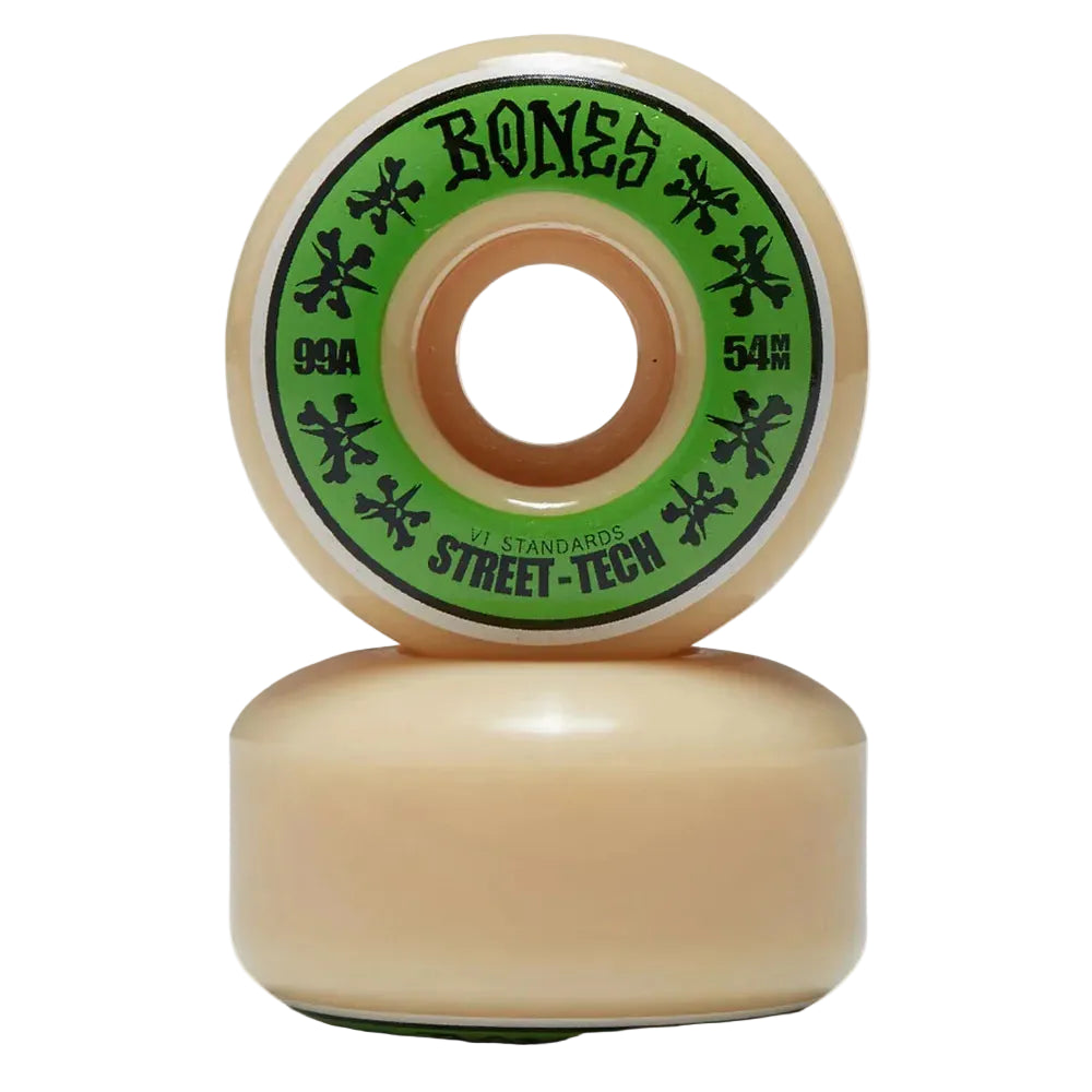 BONES Street-Tech V1 99A 54mm Wheels - Green