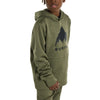 BURTON Oak pullover hoodie Forest Moss HTR - Kids