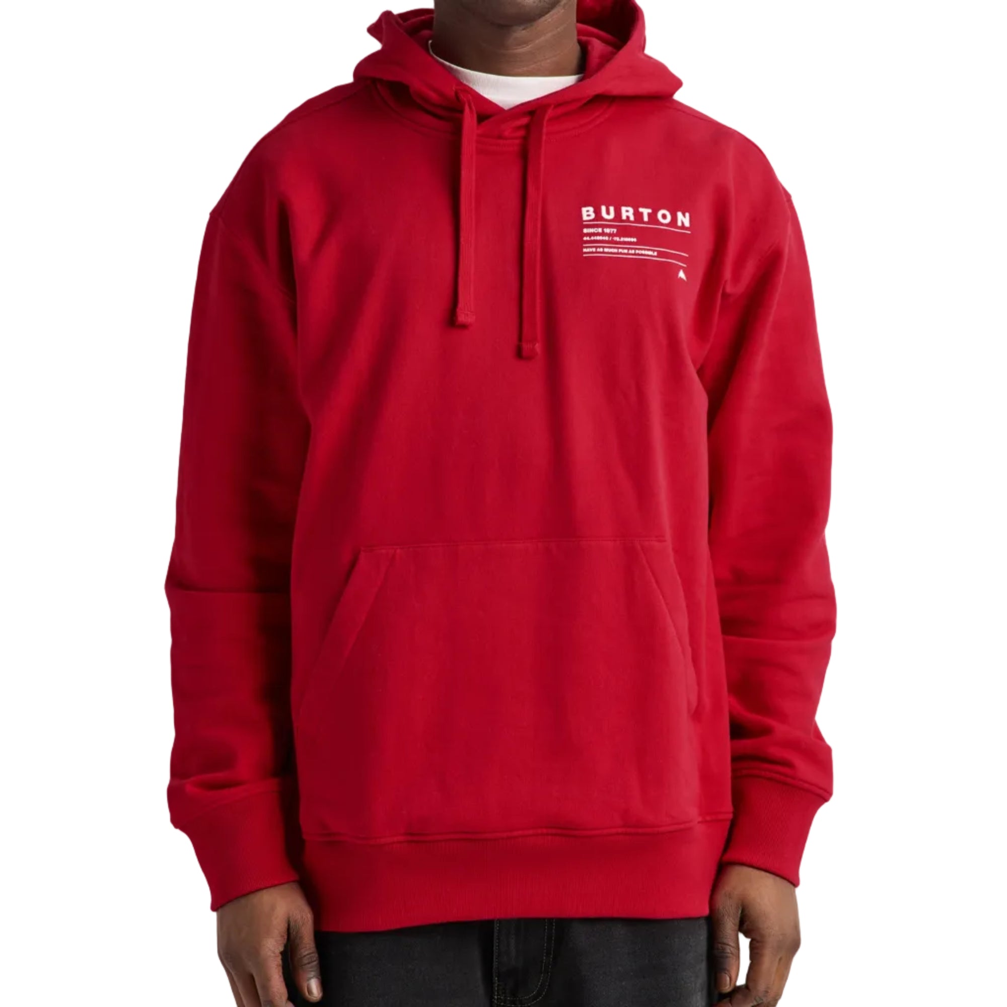 BURTON Moretown Pullover Hoodie - Geranium Red