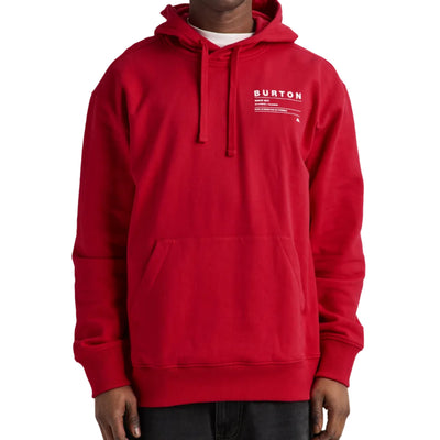BURTON Moretown Pullover Hoodie - Geranium Red
