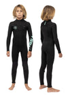 VISSLA 7 Seas Boys 3-2 Full chest zip wetsuit - Black