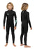 VISSLA 7 Seas Boys 3-2 Full chest zip wetsuit - Black