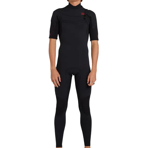 Billabong Absolute Ultra Chest Zip 2/2 Short Sleeve Full Wetsuit Mens - Black