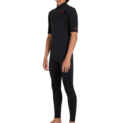 Billabong Absolute Ultra Chest Zip 2/2 Short Sleeve Full Wetsuit Mens - Black