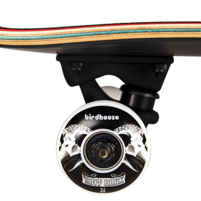 BIRDHOUSE Tony Hawk L3 Skull skateboard - Chrome - 7.75