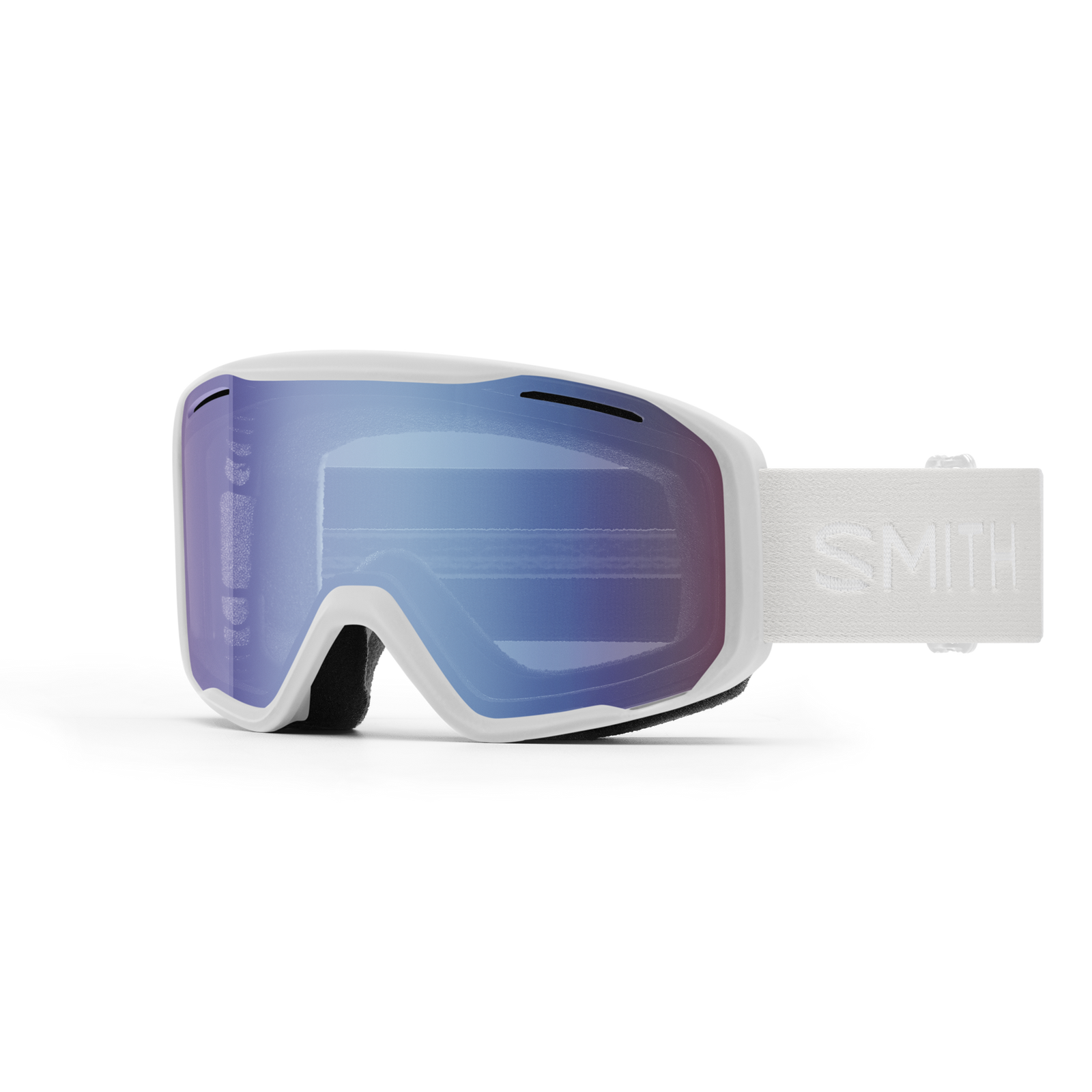 SMITH Blazer goggles - White frame w/ Blue Sensor Mirror