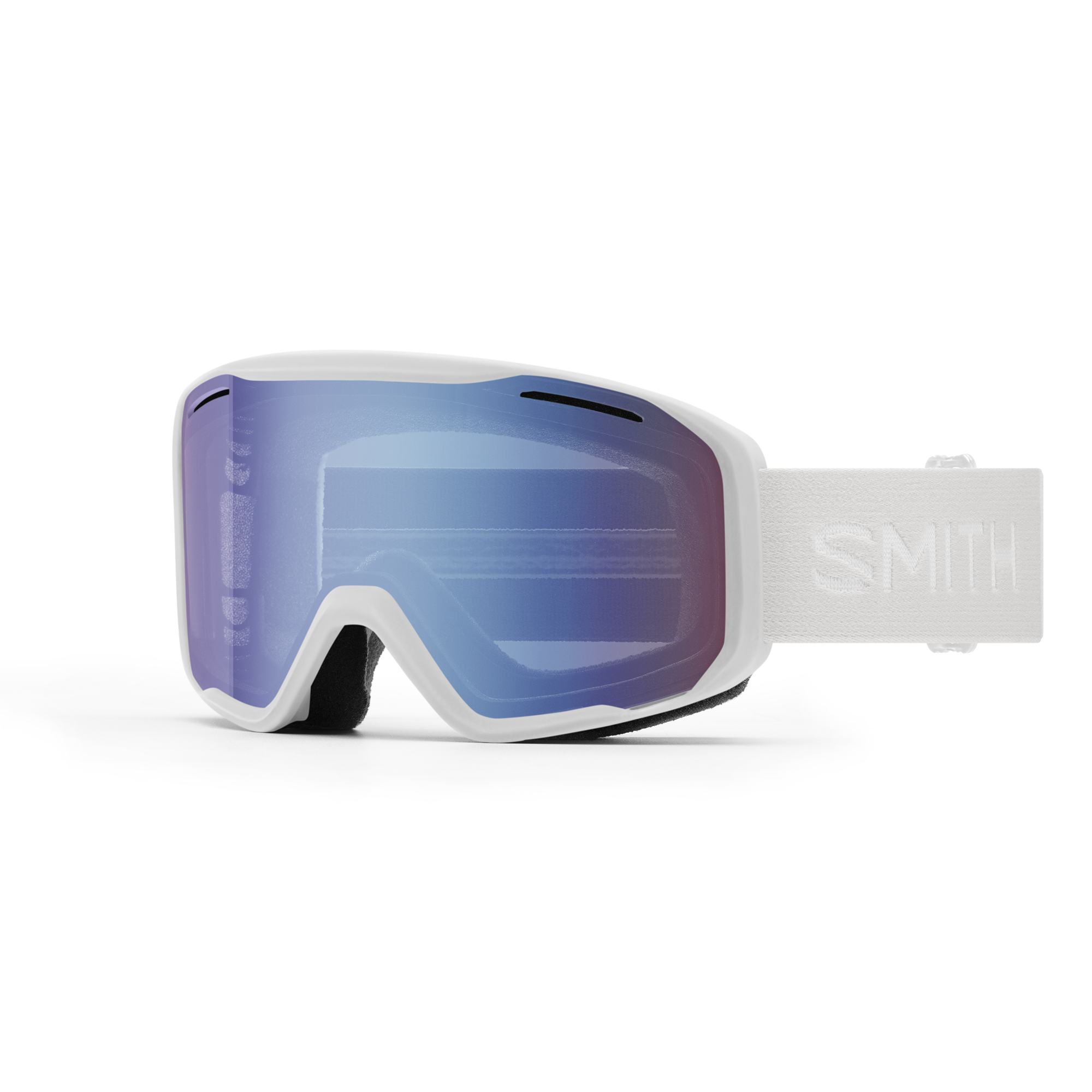 SMITH Blazer goggles - White frame w/ Blue Sensor Mirror