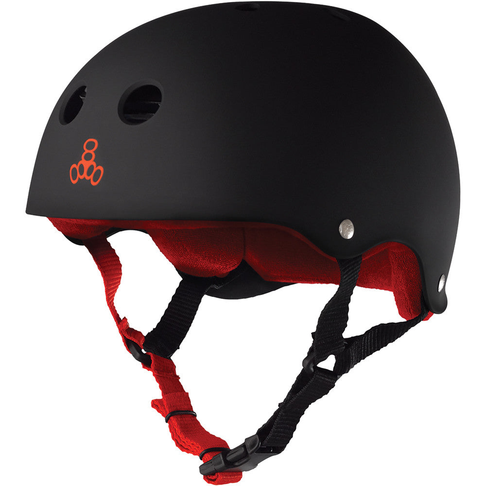 TRIPLE 8 Sweatsaver skateboard helmet - Black/Red