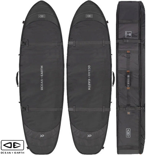 Ocean & Earth Hypa 3 Board Coffin Fish / Short Travel Cover - Black