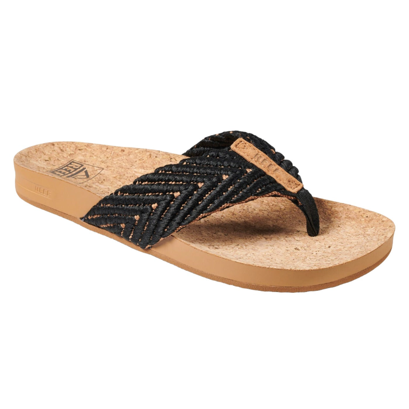 REEF Cushion Strand - Womens - Black/Natural