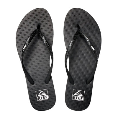 REEF Seaside Prints sandals - Womens - Black/white