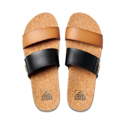 REEF Cushion Vista sandals - Womens - Cognac Black