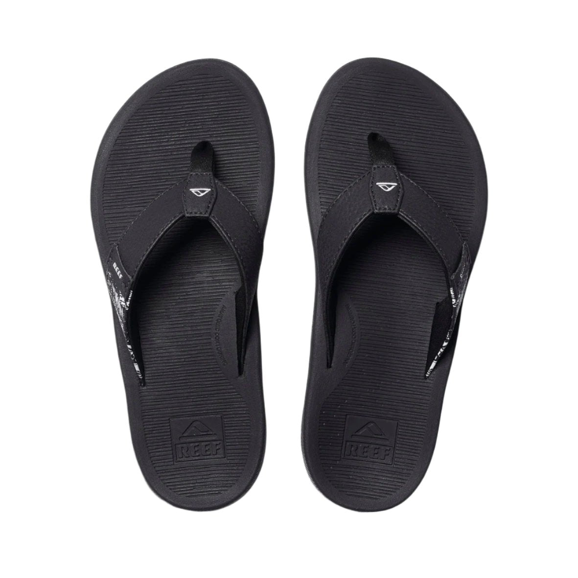 REEF Santa Ana sandals Mens Black STM Snow Surf Skate
