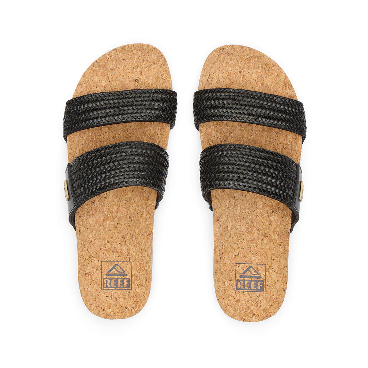 REEF Vista Braid 2 sandals - Womens - Black/Tan