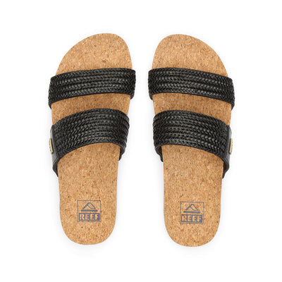 REEF Vista Braid 2 sandals - Womens - Black/Tan