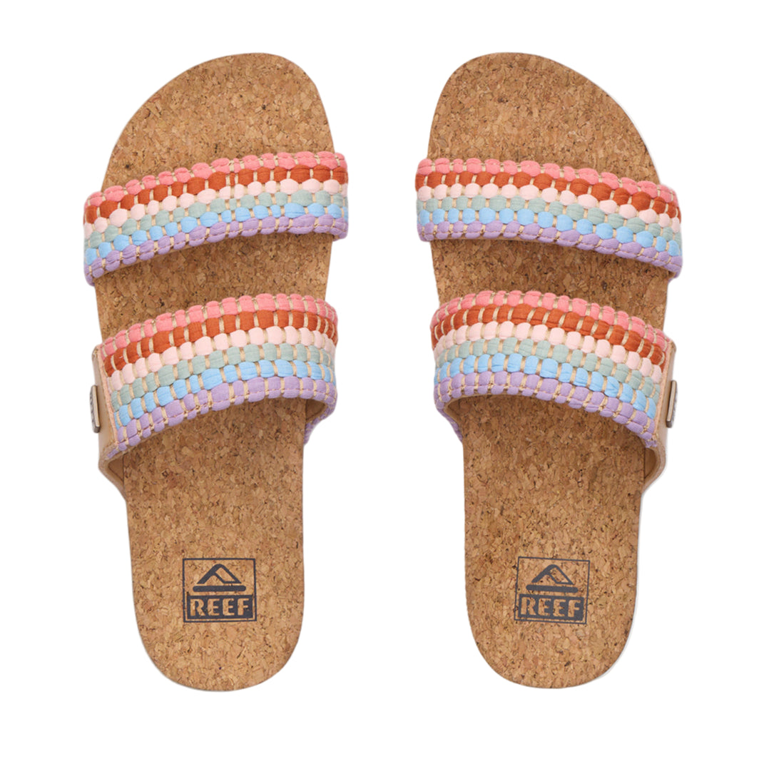 Reef Cushion Vista Cork Womens Sandal - Multi Textile MLT