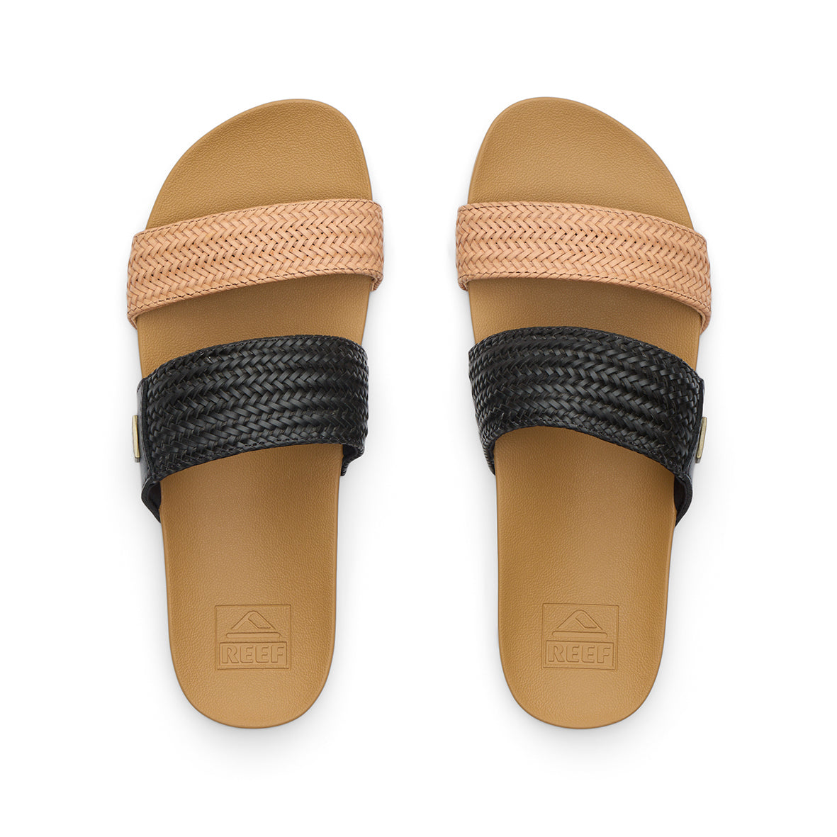 REEF Vista Braid 2 sandals - Womens - Black/Tan