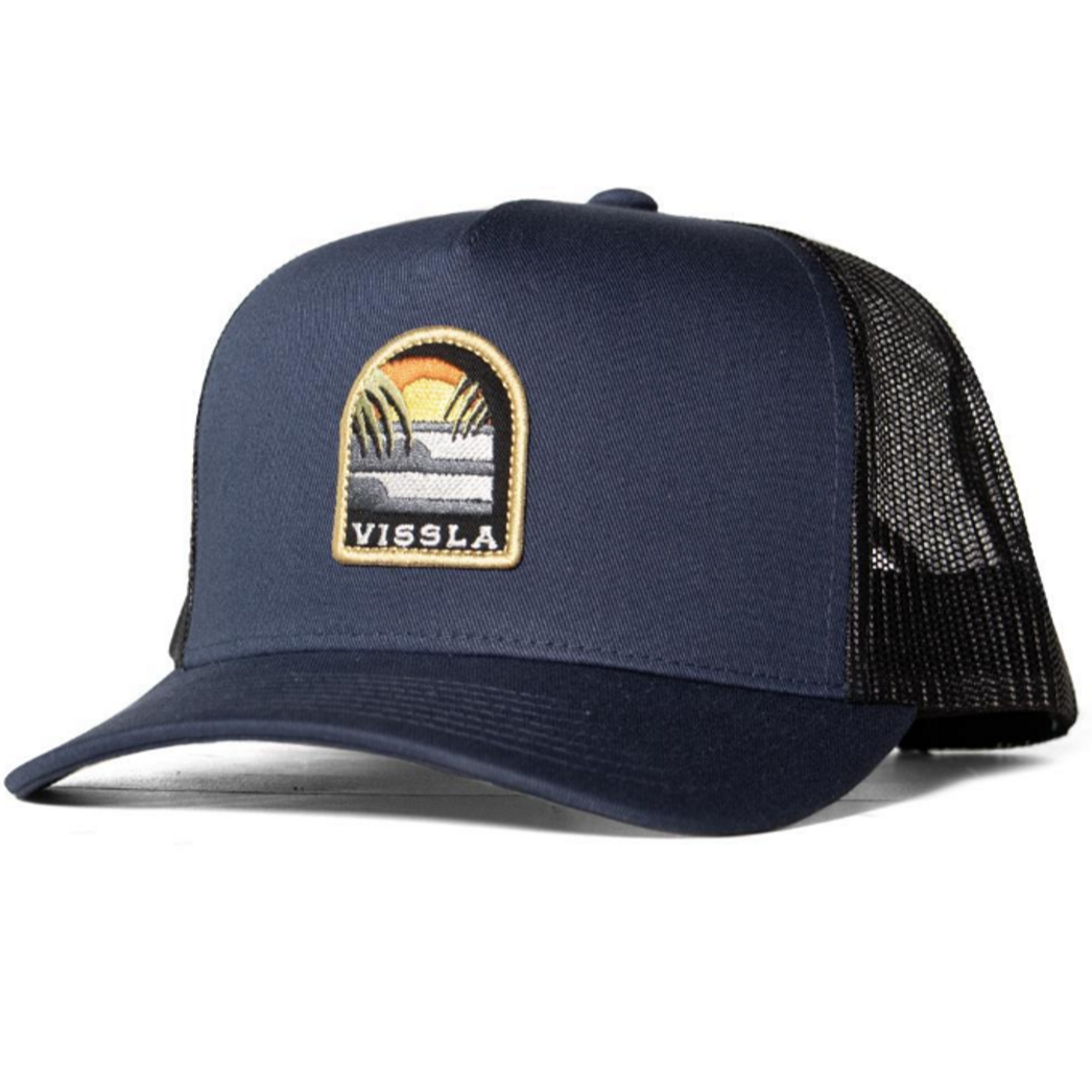 VISSLA Solid Sets Eco trucker hat - Dark Denim
