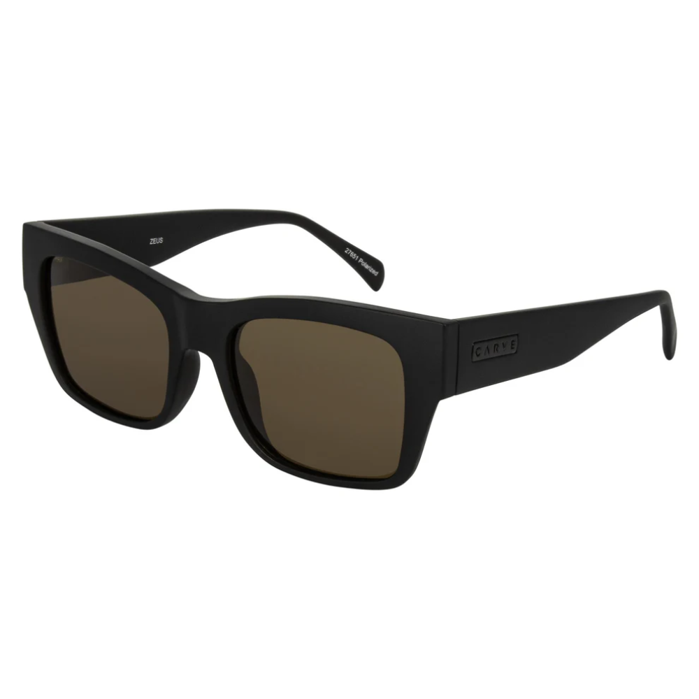 Carve Zeus Sunglass - Matte Black Bronze Polarized
