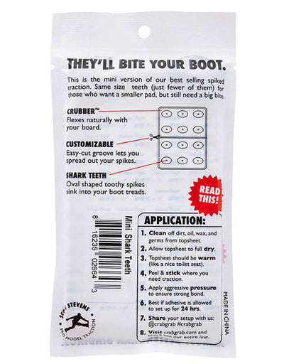 CRAB GRAB Mini Shark Teeth - Clear