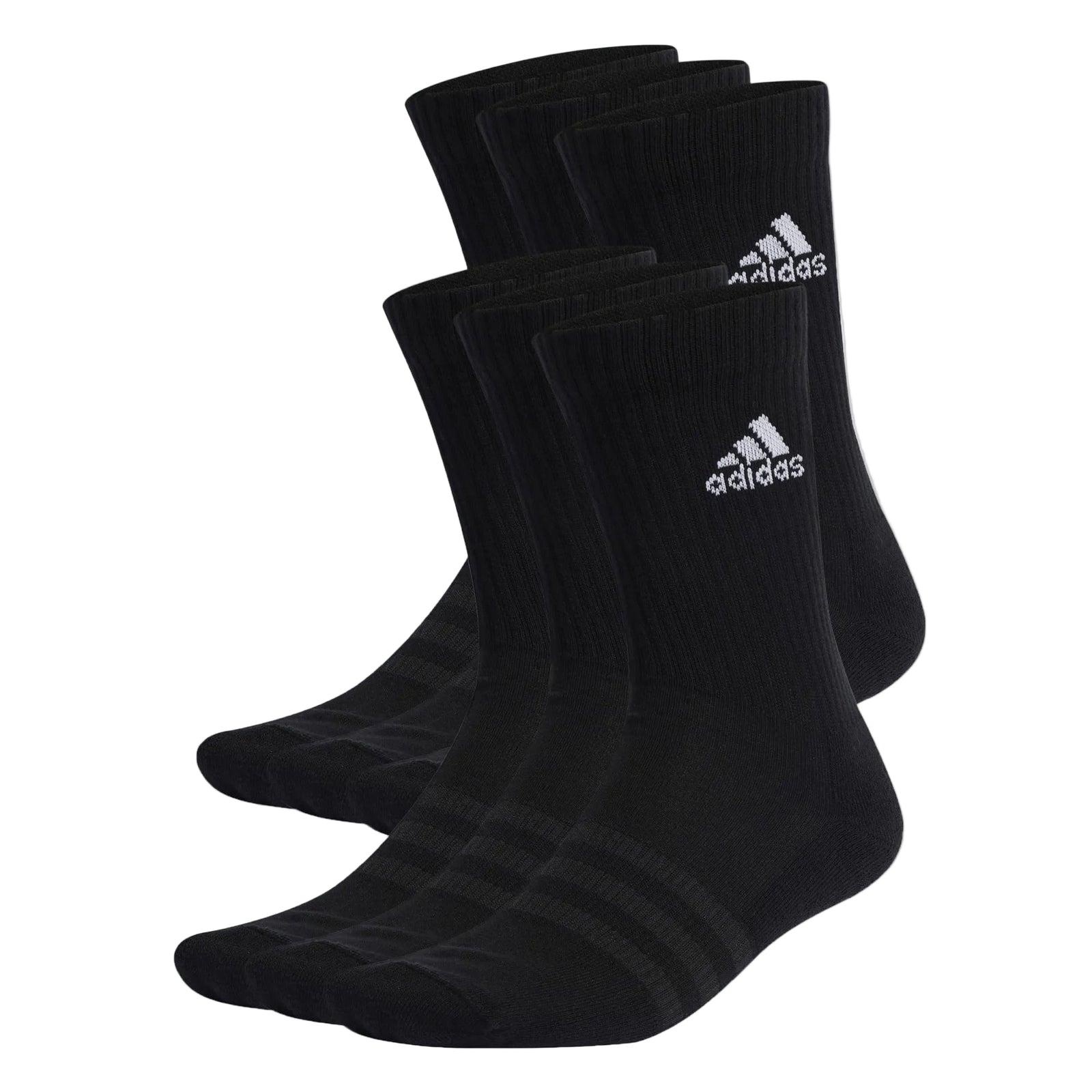 ADIDAS Cushioned Crew Socks - 6 pack - Black