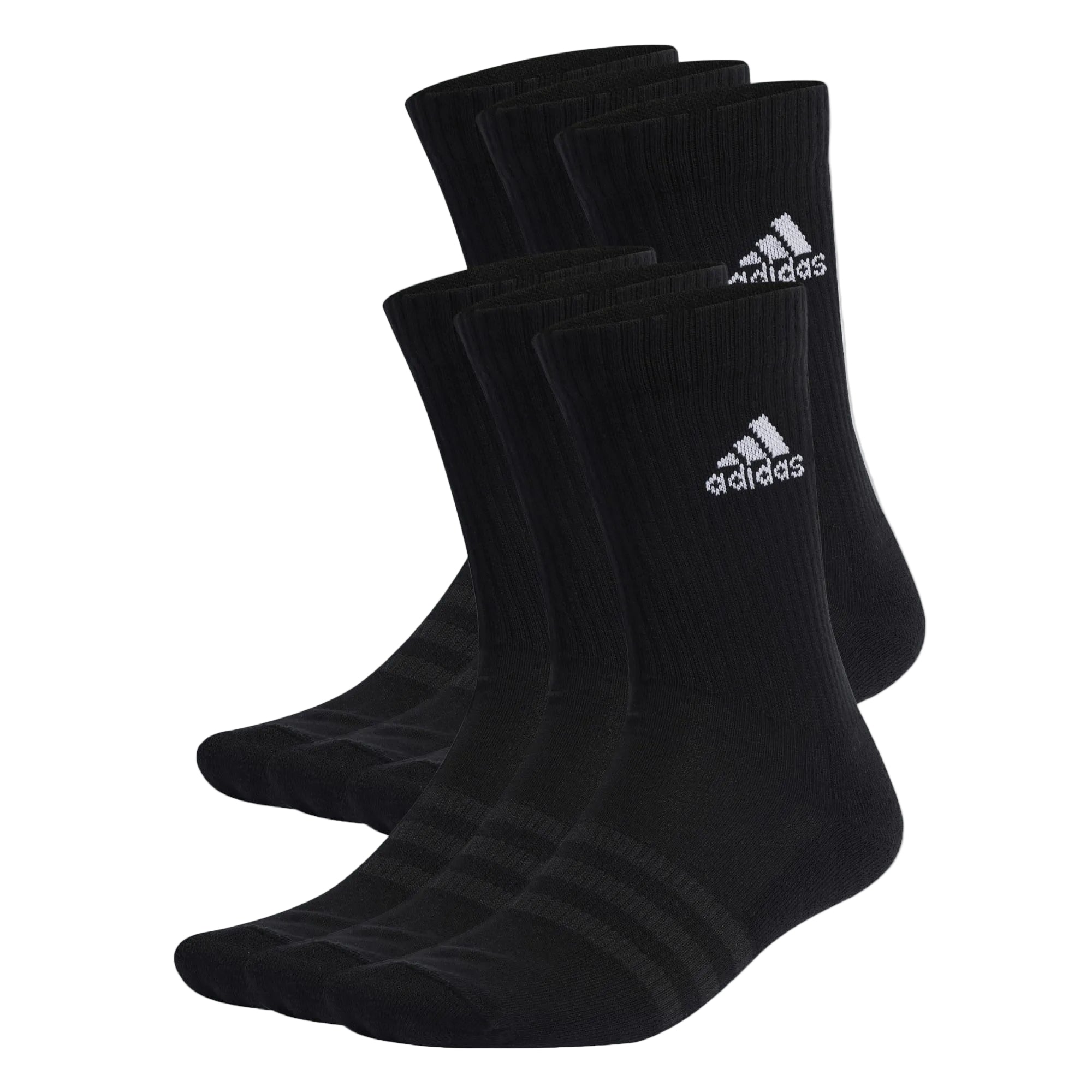 ADIDAS Cushioned Crew Socks - 6 pack - Black