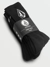 Volcom Full Stone Sock 3 Pack - Black