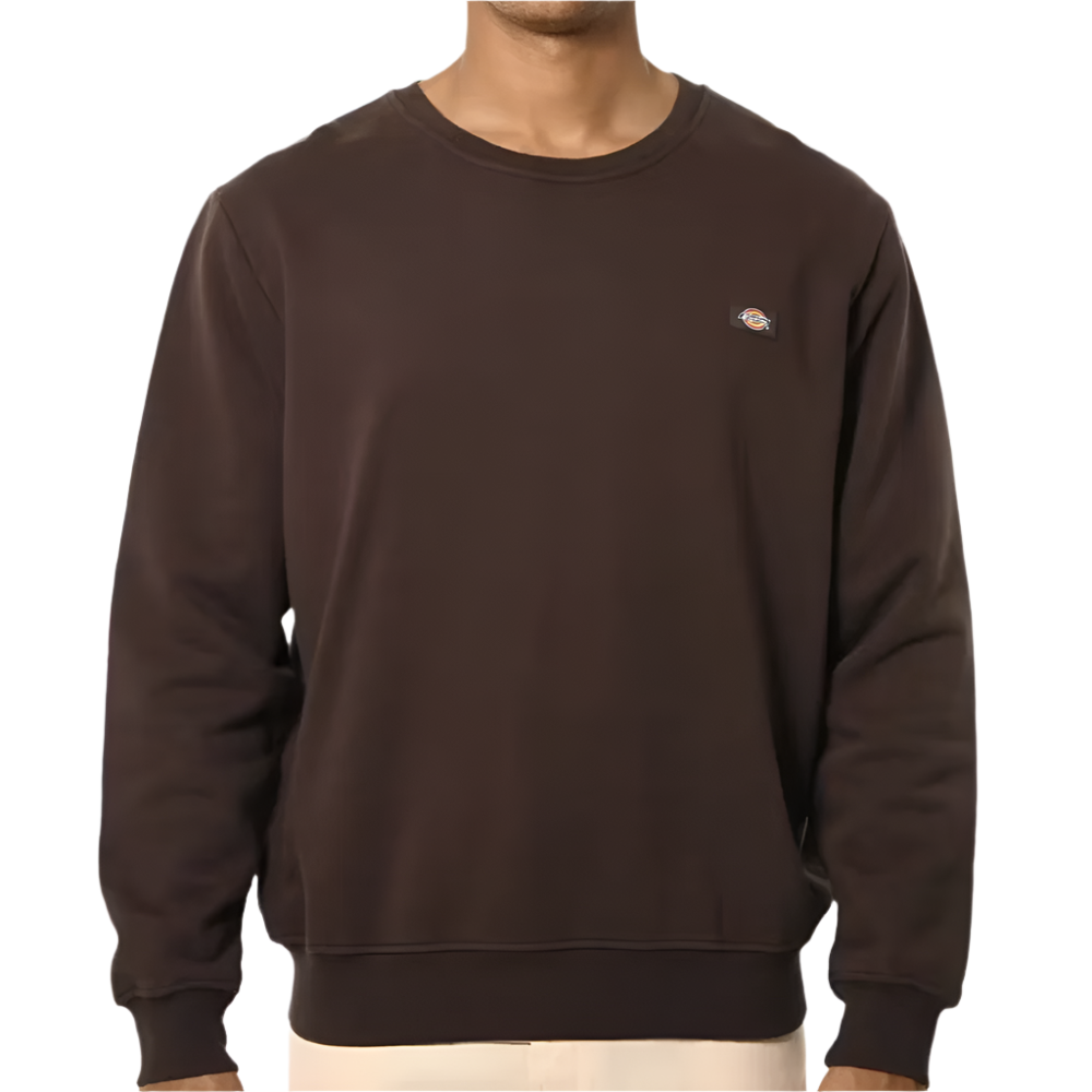 Dickies Classic Label Heavyweight Oversized Box Fit Sweatshirt Mens - Washed Dark Brown