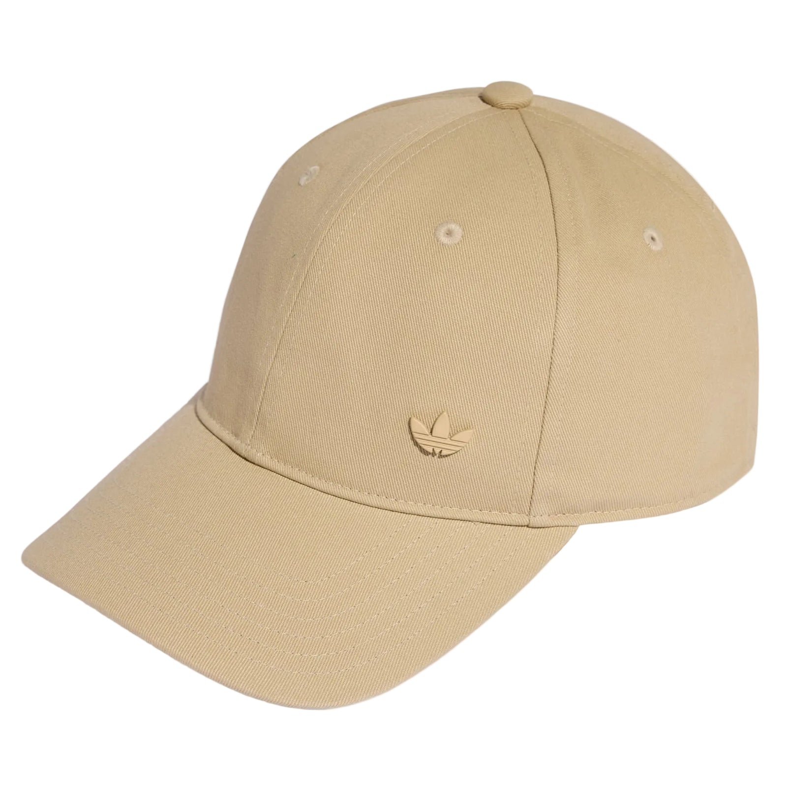 ADIDAS Everyday Icons Cap With Tonal Metal Trefoil - Stone Khaki