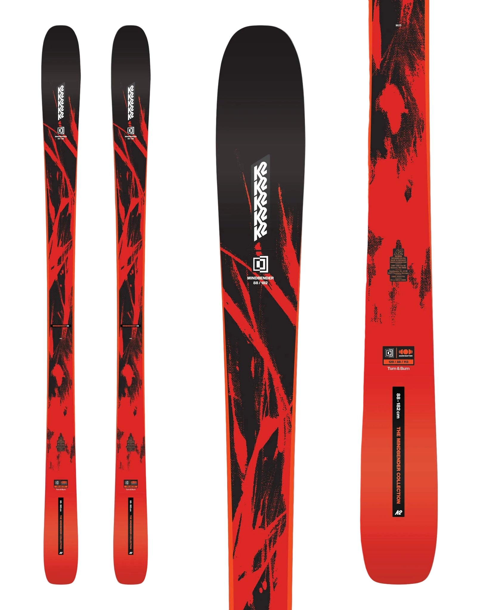 K2 Mindbender 88 Ski Mens - 176cm