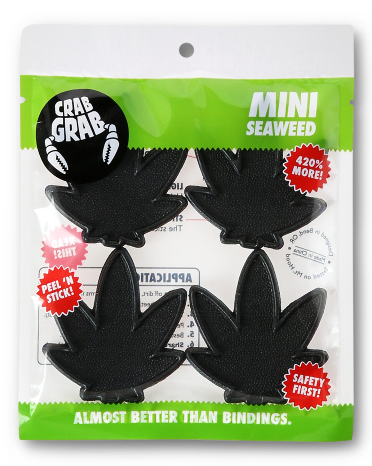 CRAB GRAB Mini Seaweed 4 pack - Black
