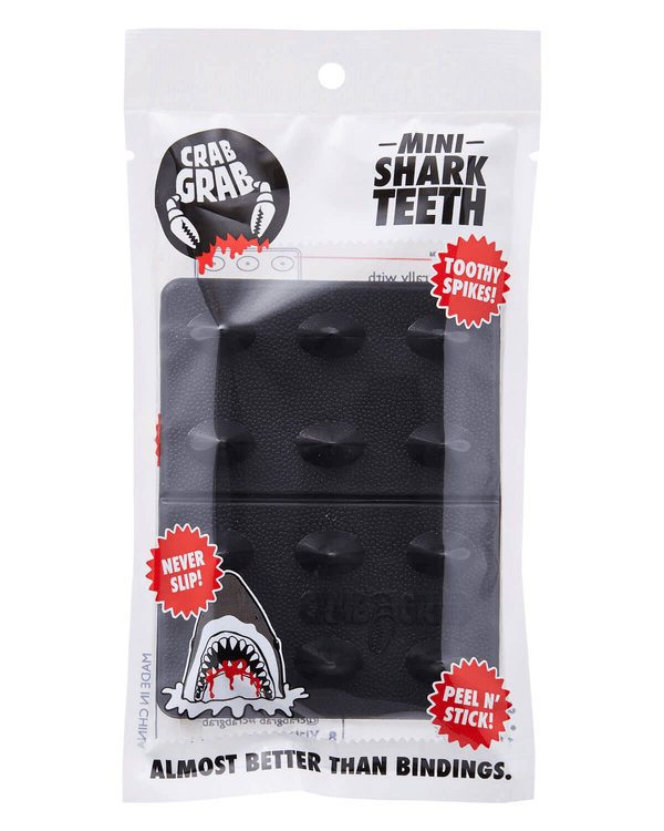 Mini X Teeth CRAB GRAB Mini Shark Teeth - Black - STM Snow Surf Skate