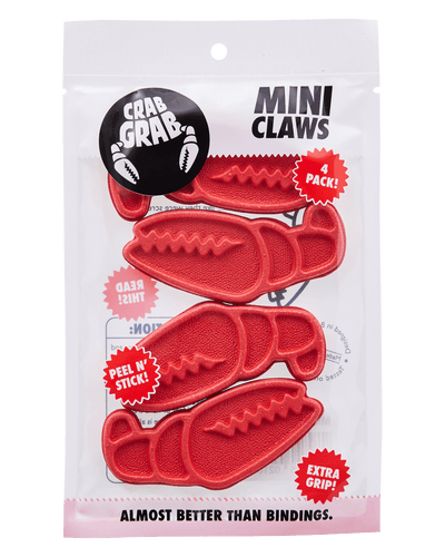 CRAB GRAB Mini Claws 4 pack - Red