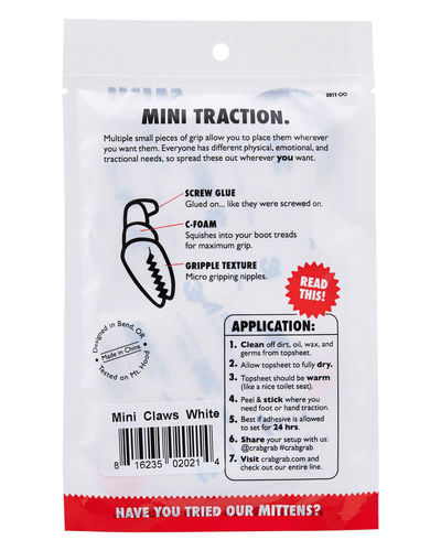 CRAB GRAB Mini Claws 4 pack - White