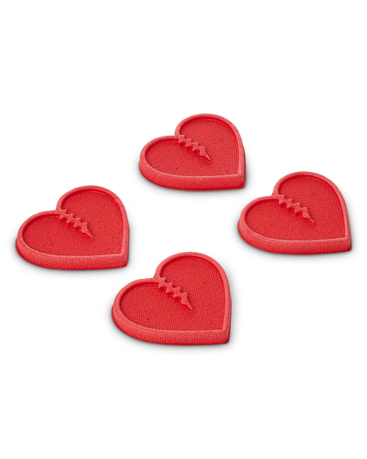 CRAB GRAB Mini Hearts 4 pack - Red
