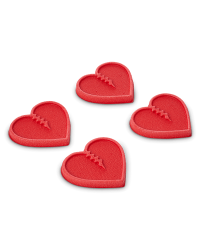 CRAB GRAB Mini Hearts 4 pack - Red