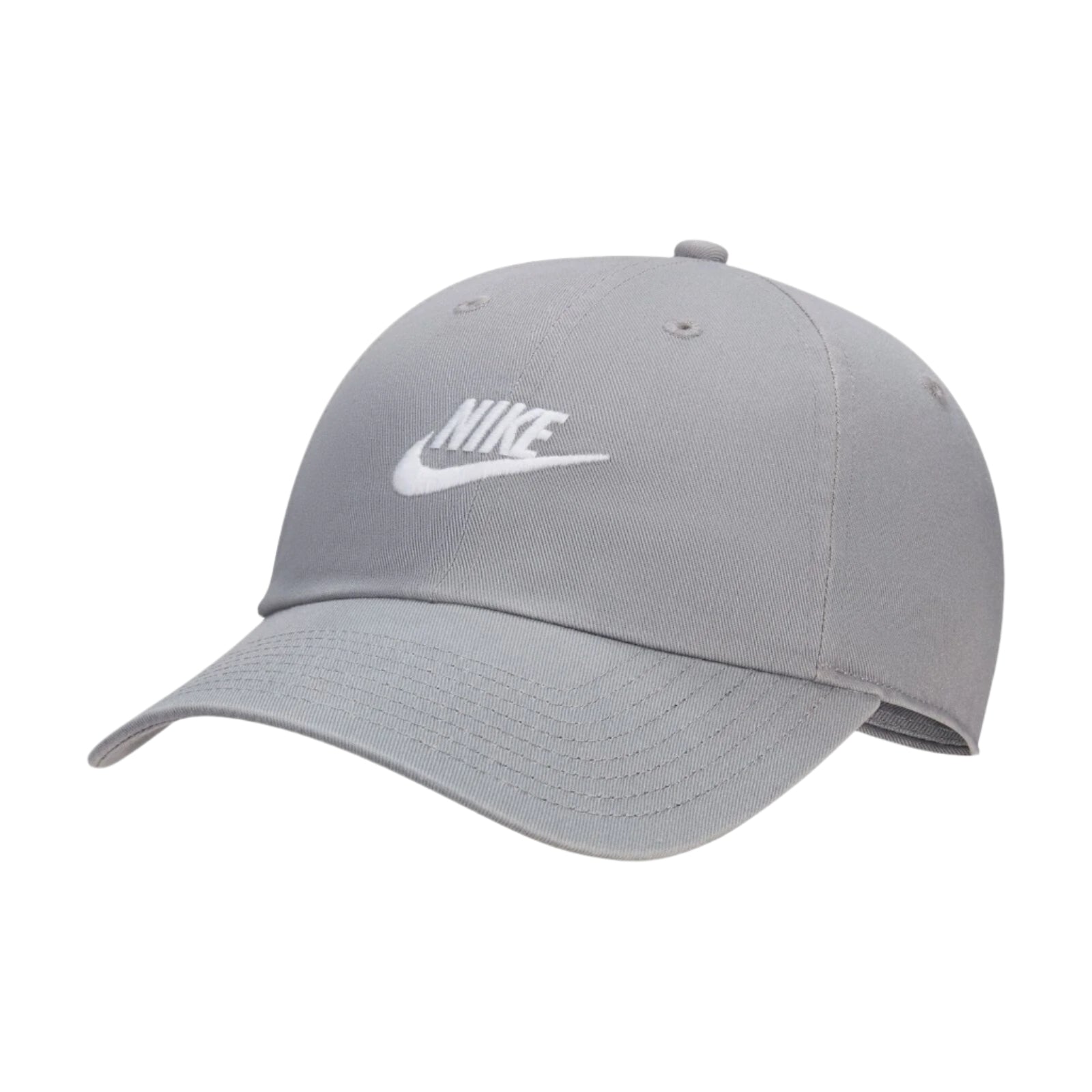 Nike Club Black Futura Wash Strapback Cap - Grey White