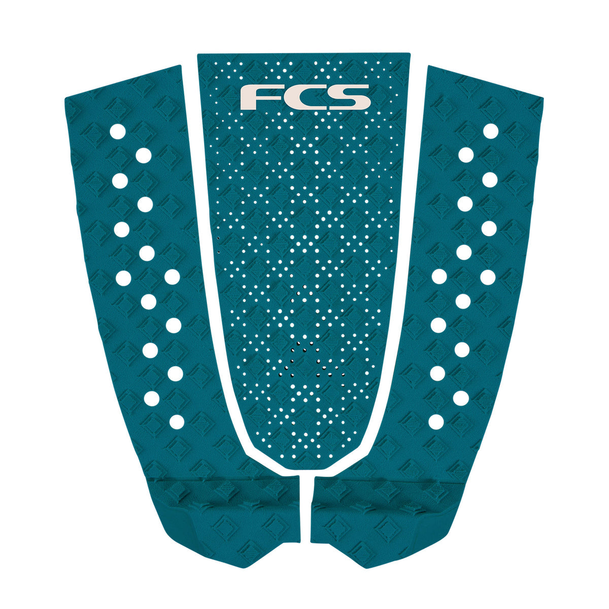 FCS T-3 Eco surfboard tail traction pad - Tidal Teal
