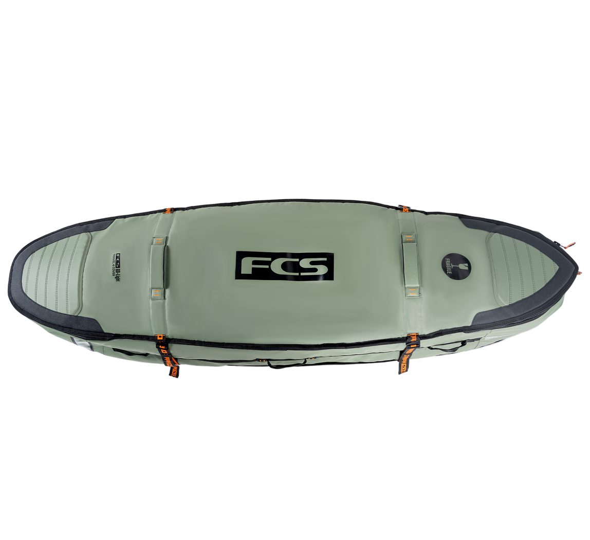 FCS Travel 3W Shortboard/Fish Wheelie Bag 6ft 7 - Alpine
