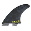 FCS II AM PG Black/Acid Medium Tri Fins