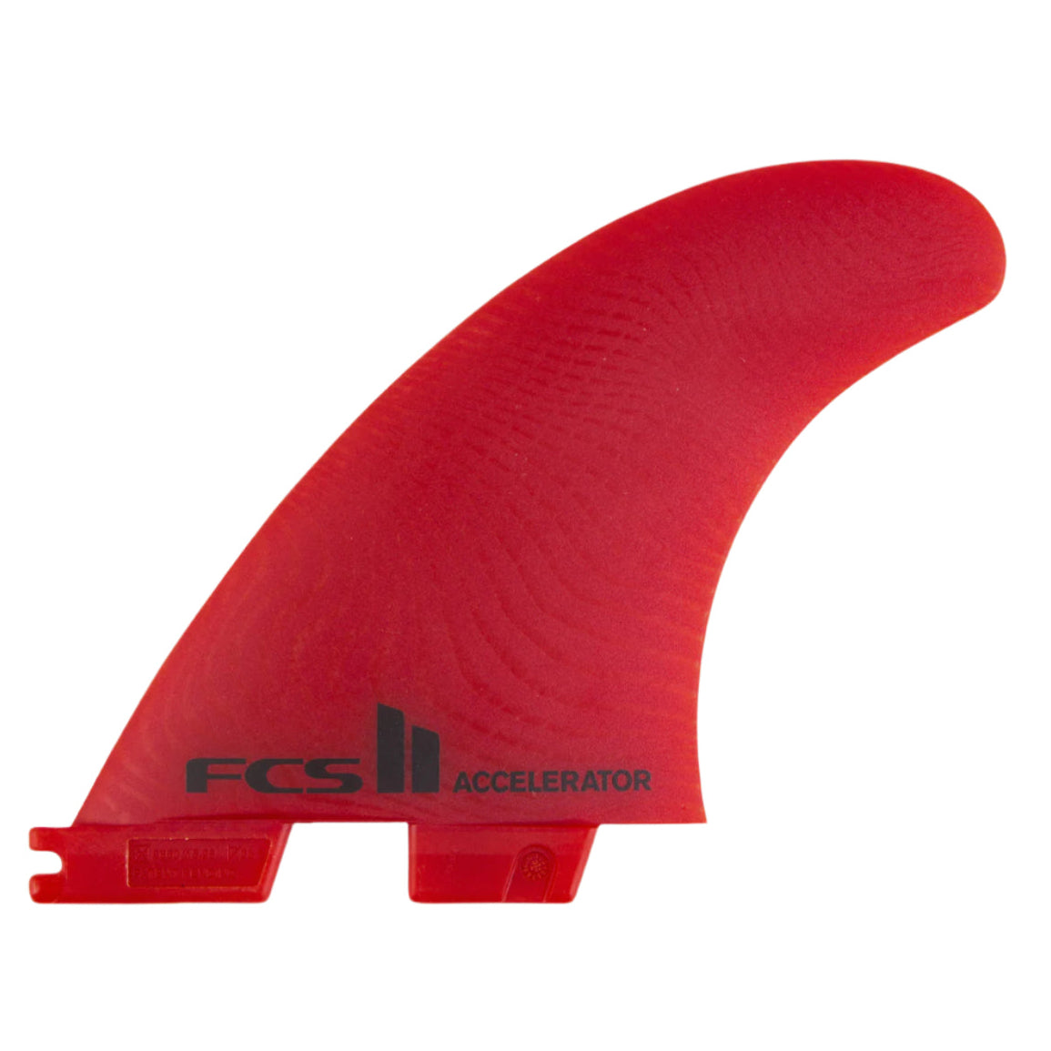 FCS II Accelerator Neo Glass Red Tri Fins - Large