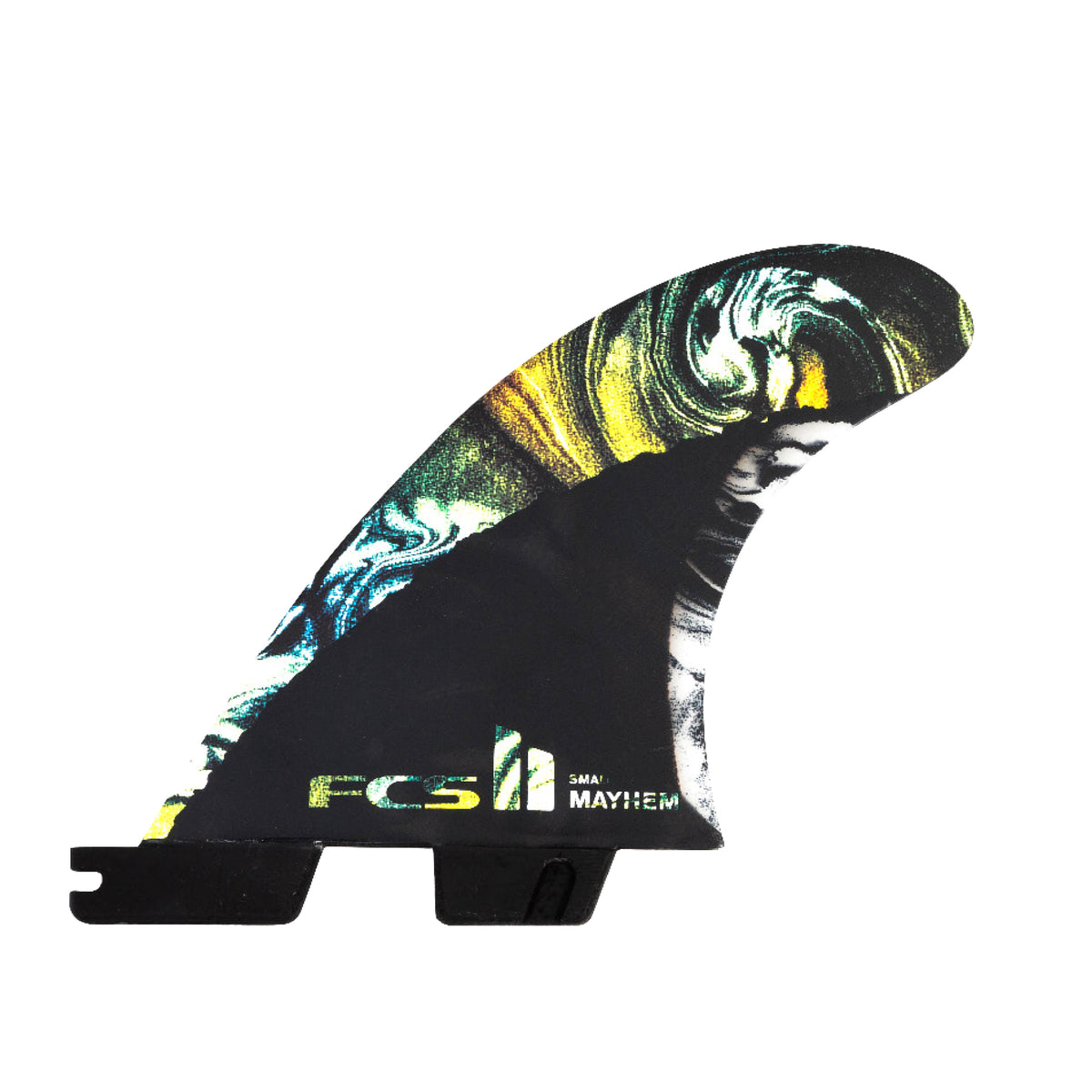 FCS II Mayhem PC Carbon Tri Driver Fins Medium - White