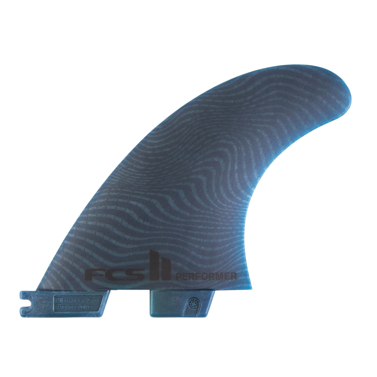 FCS II Performer PC Medium Quad Fins - Tranquil Blue - STM Snow