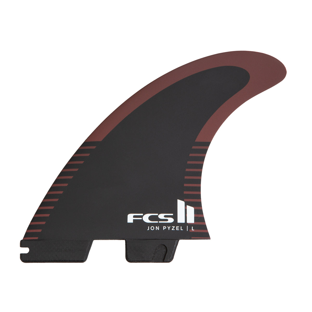 FCS II Pyzel PC Aircore Medium Tri Fins - Black Shiraz