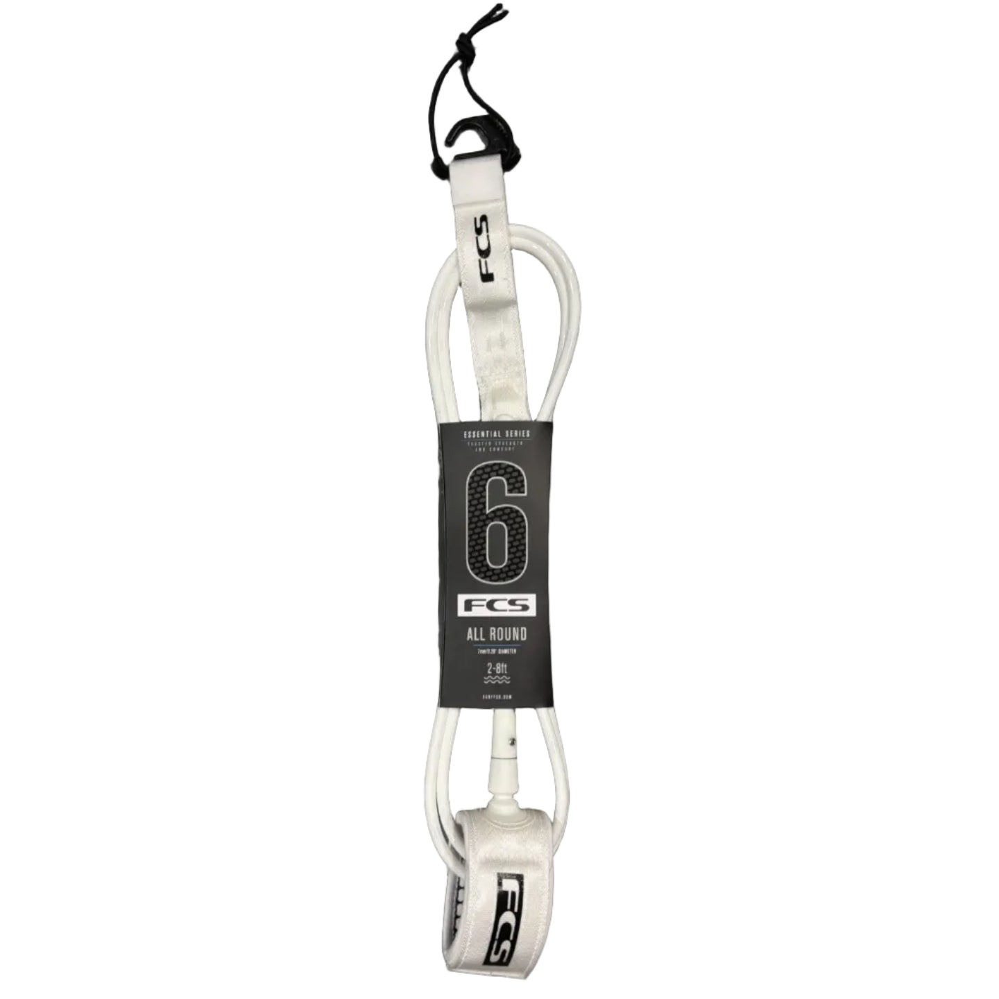FCS 6ft All Round Essential Leash - White