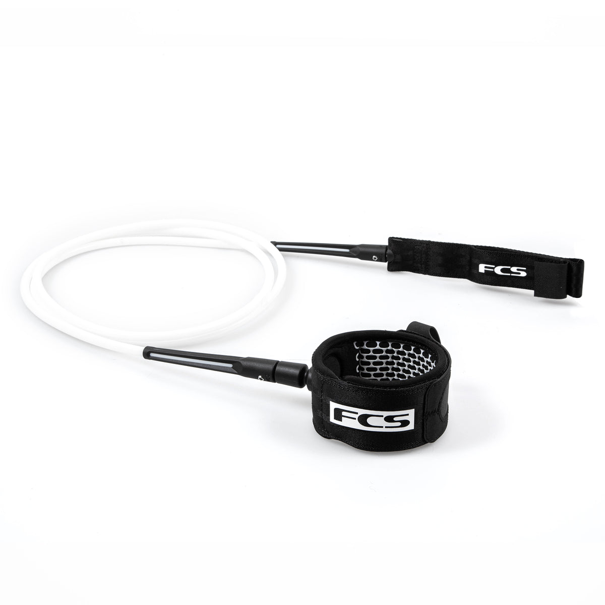 FCS 6ft All Round Essential Leash - White/Black